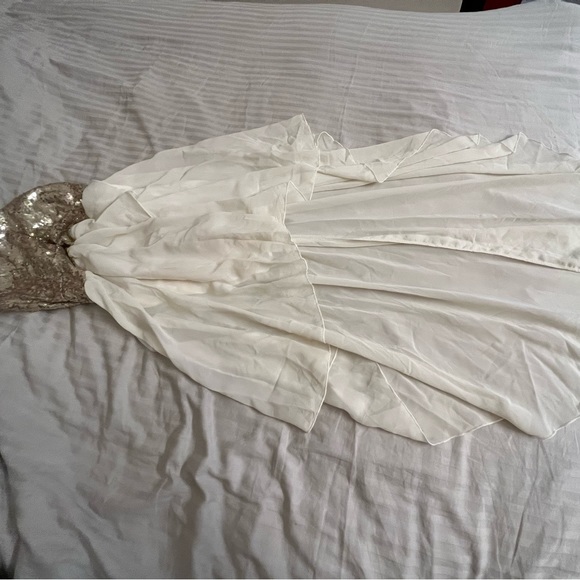 Golden Embellished Tube Gown Dress - Picture 6 of 13